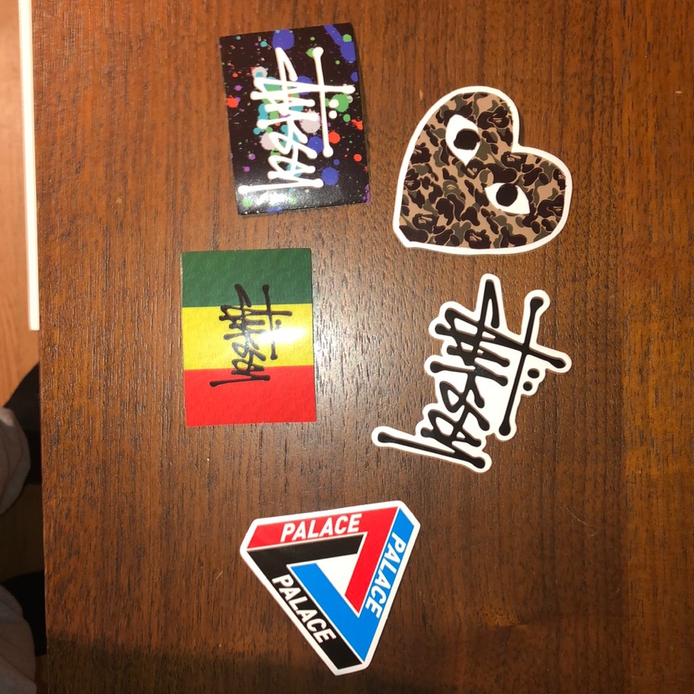 Stussy, CDG, Palace Stickers